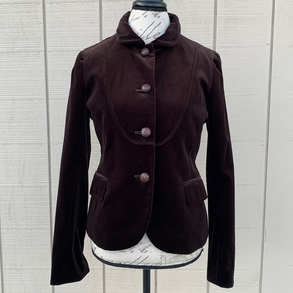 J. CREW Bella Velvet Blazer - Deep Chestnut - Picture 5 of 16